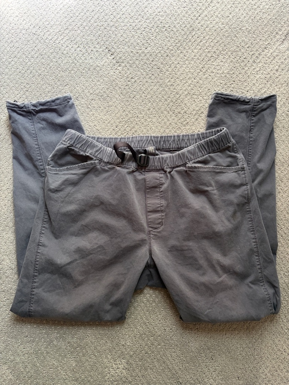 Mountain Hardwear Men's Charcoal Elastic-Waist Pull On Chinos